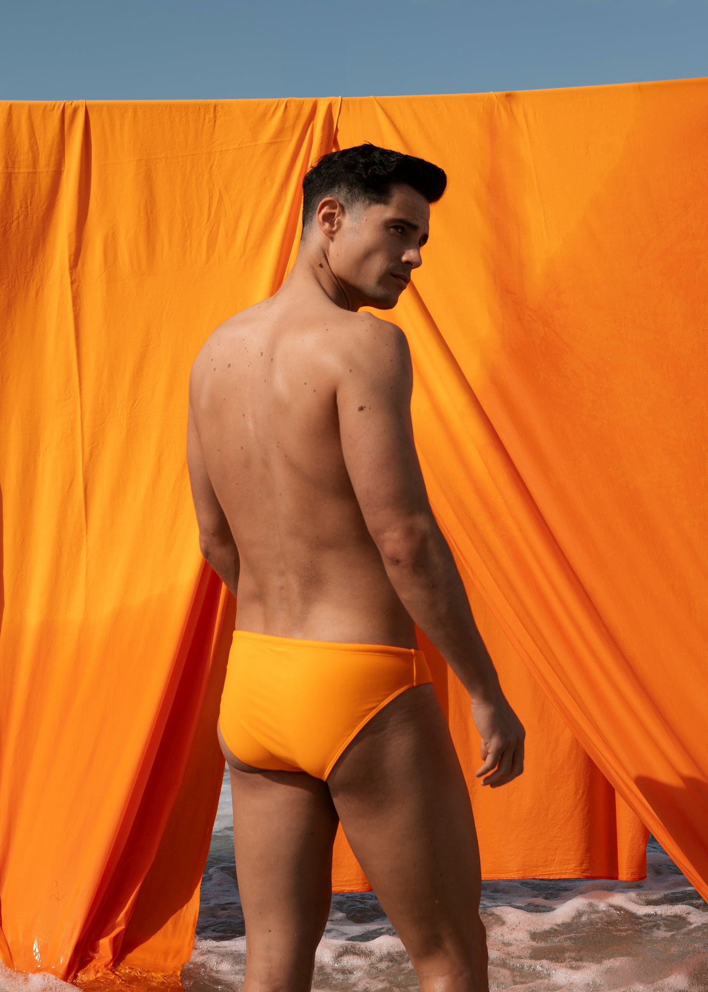 SWIM BRIEFS SLIM FIT - SUN ORANGE