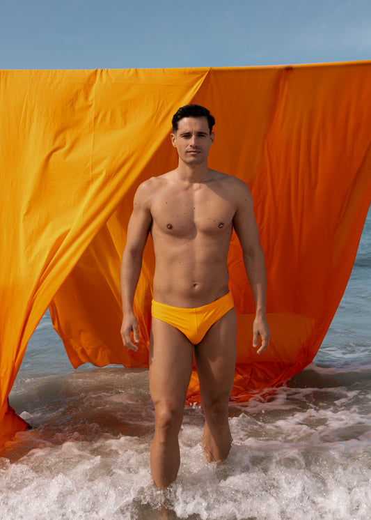 SWIM BRIEFS LIGHT FIT - SUN ORANGE